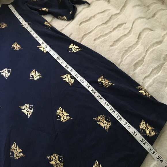 Lilly Pulitzer Preston Gold Foil Fish Print Tunic Dress Small - Picture 15 of 16